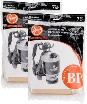 Hoover Shoulder Vac and Back Pack Type Bp Bags Part # 401000bp, 1ke2103000 (14 Bags)