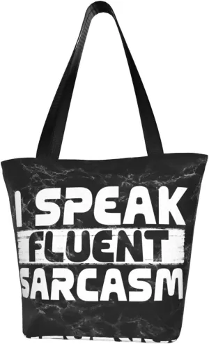 I Speak Fluent Sarcasm Fashion Shoulder Bag Large Capacity For Man Or Woman