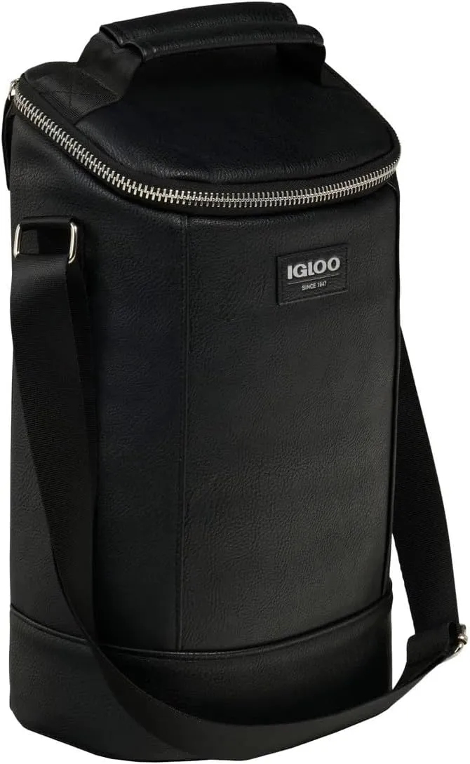 Igloo Luxe Collection Beverage Tote, MaxCold Insulation, Removable Divider, Metallic Liner