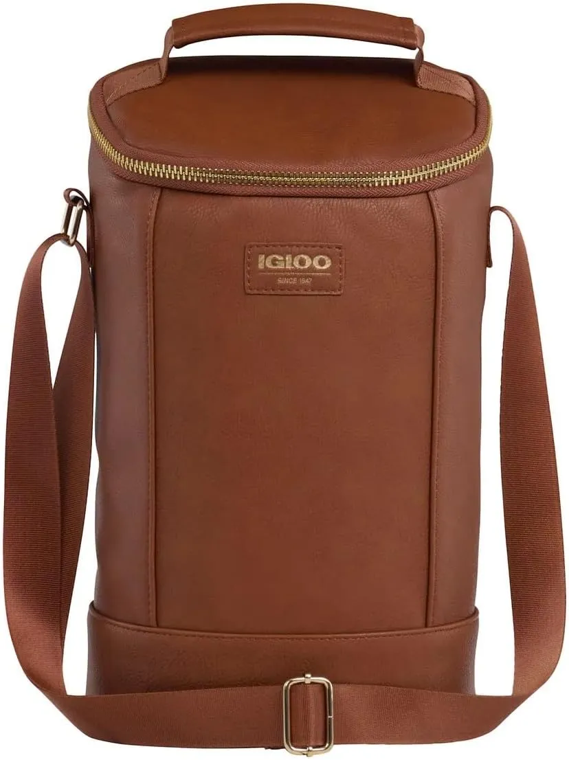 Igloo Luxe Collection Beverage Tote, MaxCold Insulation, Removable Divider, Metallic Liner