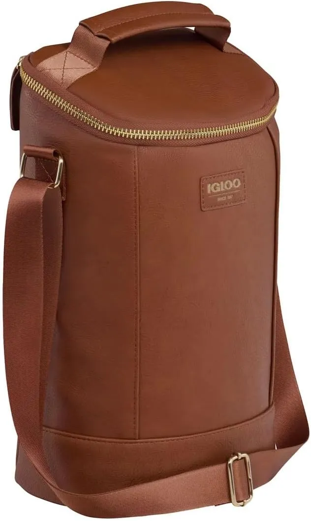 Igloo Luxe Collection Beverage Tote, MaxCold Insulation, Removable Divider, Metallic Liner