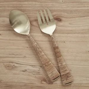 Iris Ratten Salad Servers