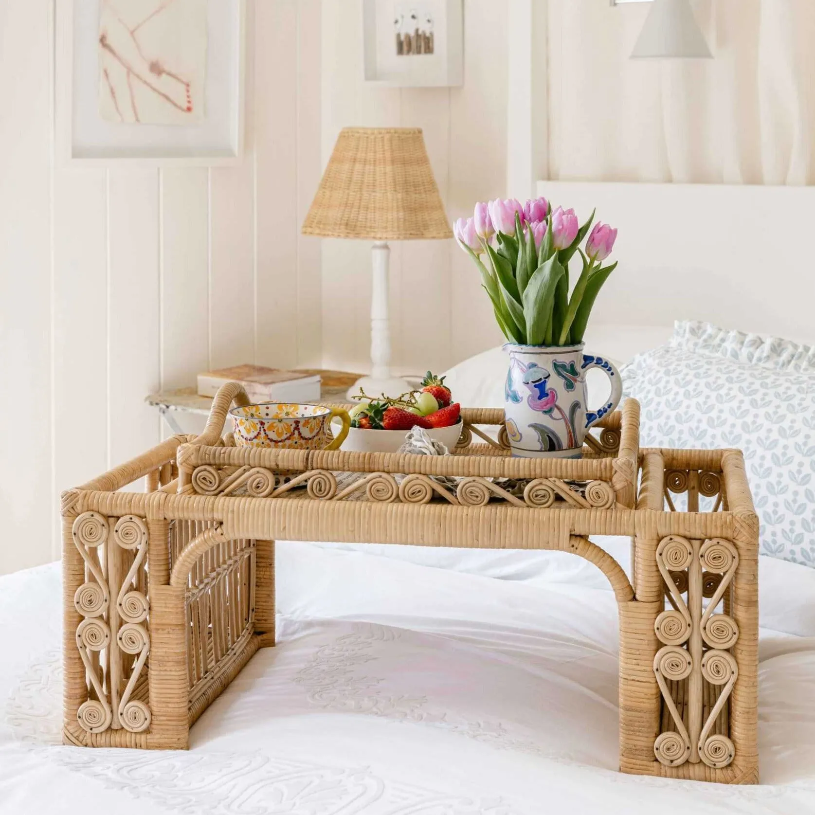 Ivy Rattan Breakfast Tray