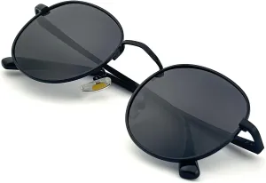 J S Rehua Old School Round Metal Sunglasses for Women Men | Polarized UV400 | Trendy Vintage Style