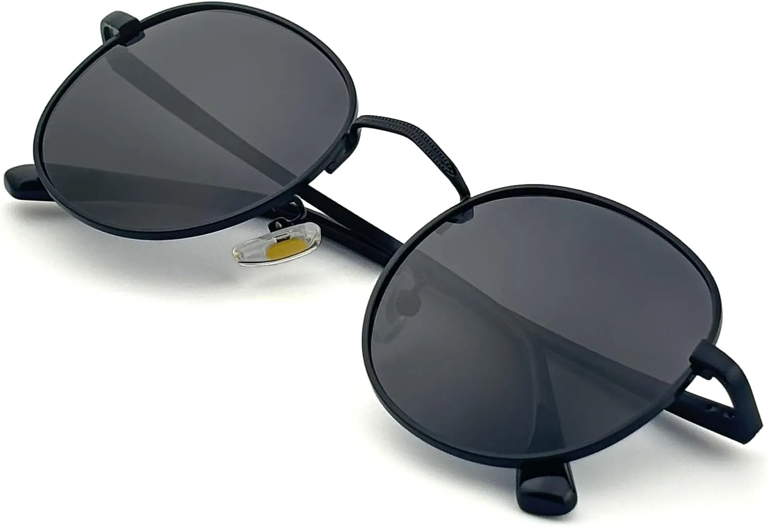 J S Rehua Old School Round Metal Sunglasses for Women Men | Polarized UV400 | Trendy Vintage Style