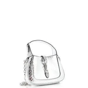 Jackie 1961 Chain Hobo Snakeskin with Crystals Mini