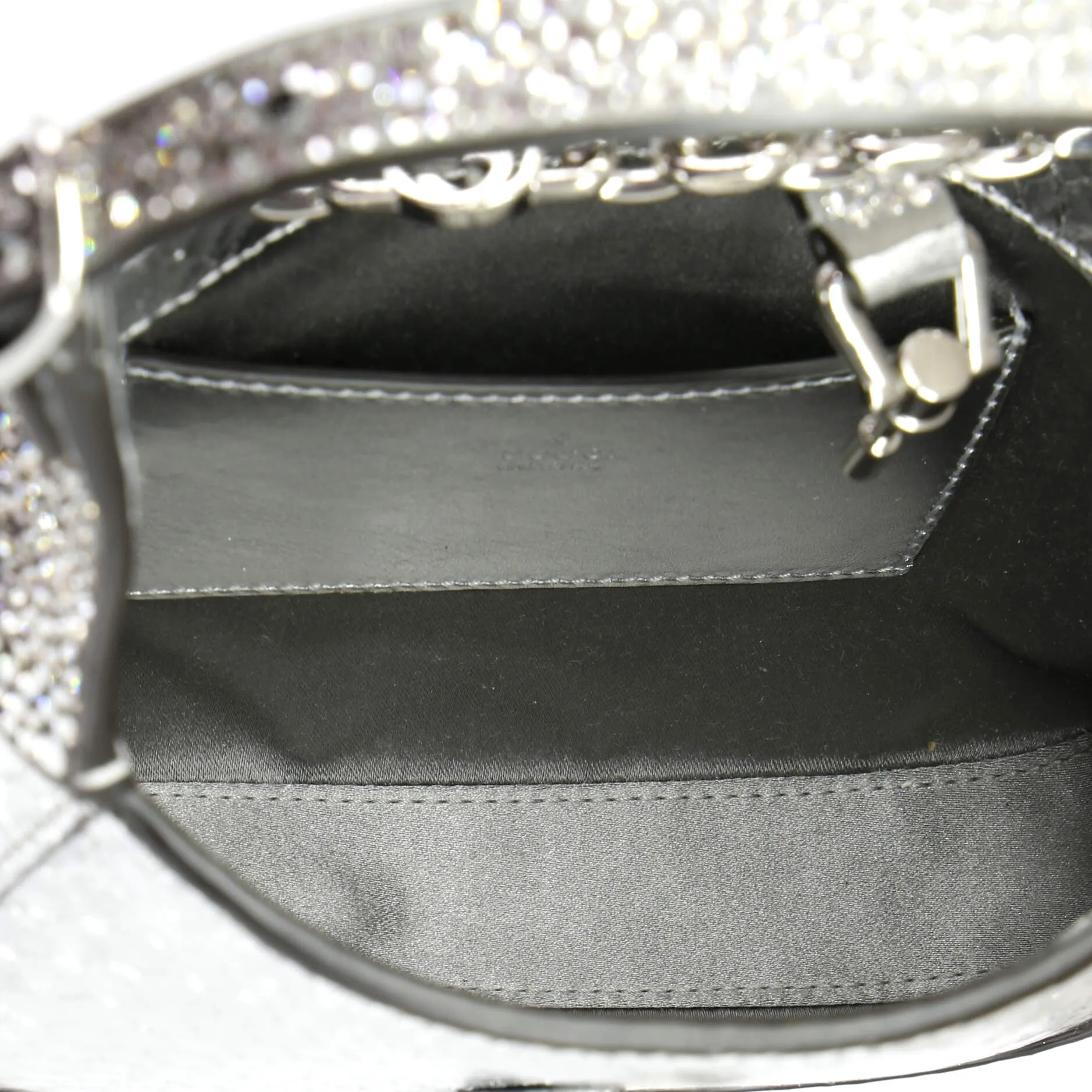 Jackie 1961 Chain Hobo Snakeskin with Crystals Mini