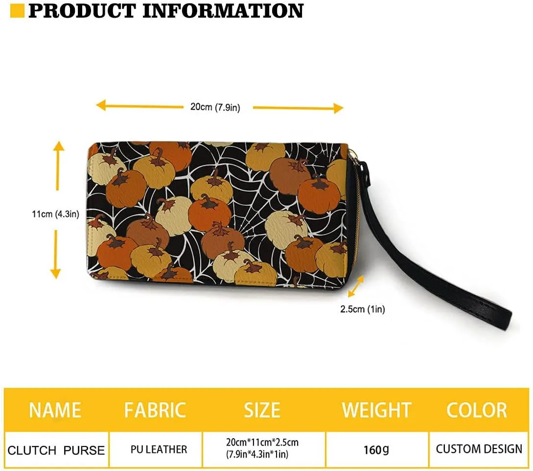 Jeiento Polka Dot Wristlet Wallet for Women Fashion Handbag Money Clips Phone Holder Clutch Bag Zip Around with Wristlet Strap for Girls Womens Leather Purse Lady Travel Business