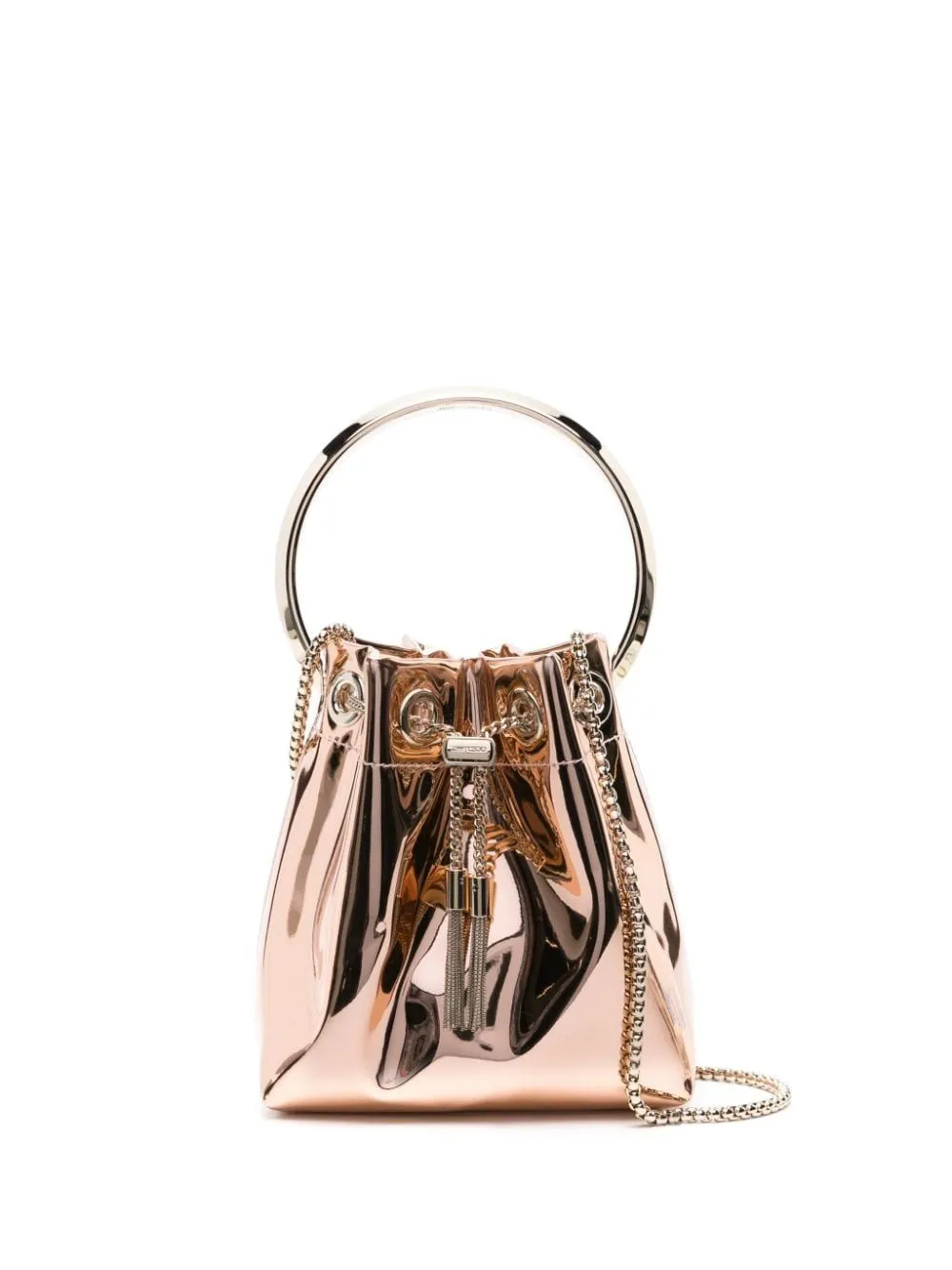JIMMY CHOO Mini Handbag with Chain Detail - 14X15X9.5CM