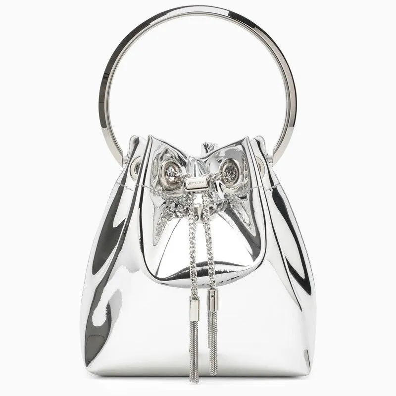 JIMMY CHOO Mini Handbag with Chain Detail - 14X15X9.5CM