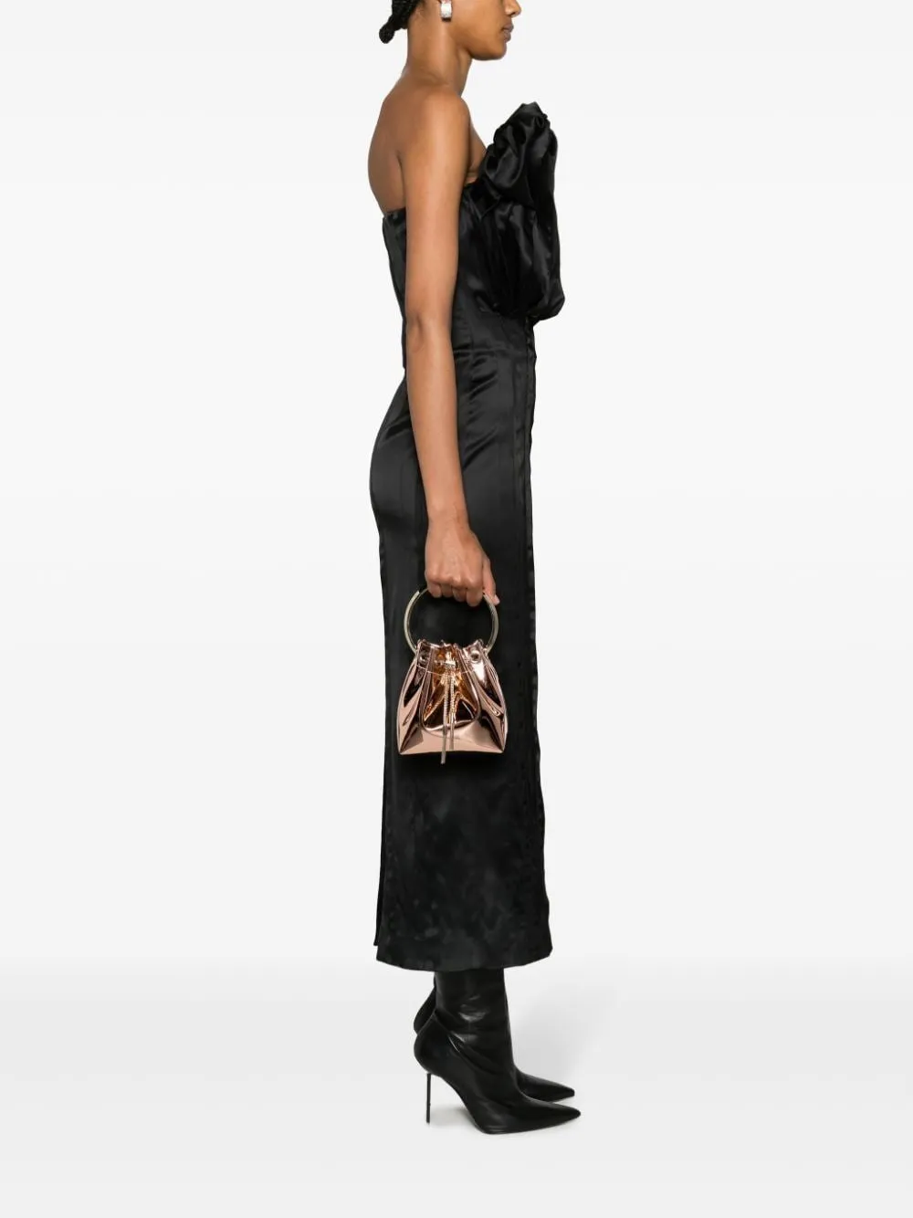 JIMMY CHOO Mini Handbag with Chain Detail - 14X15X9.5CM