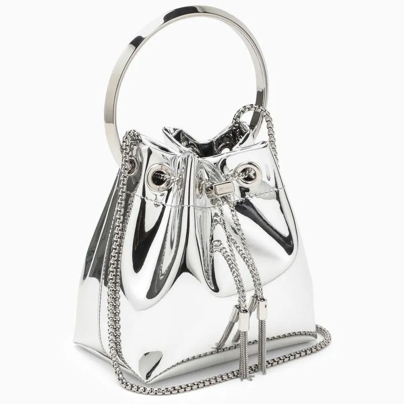 JIMMY CHOO Mini Handbag with Chain Detail - 14X15X9.5CM