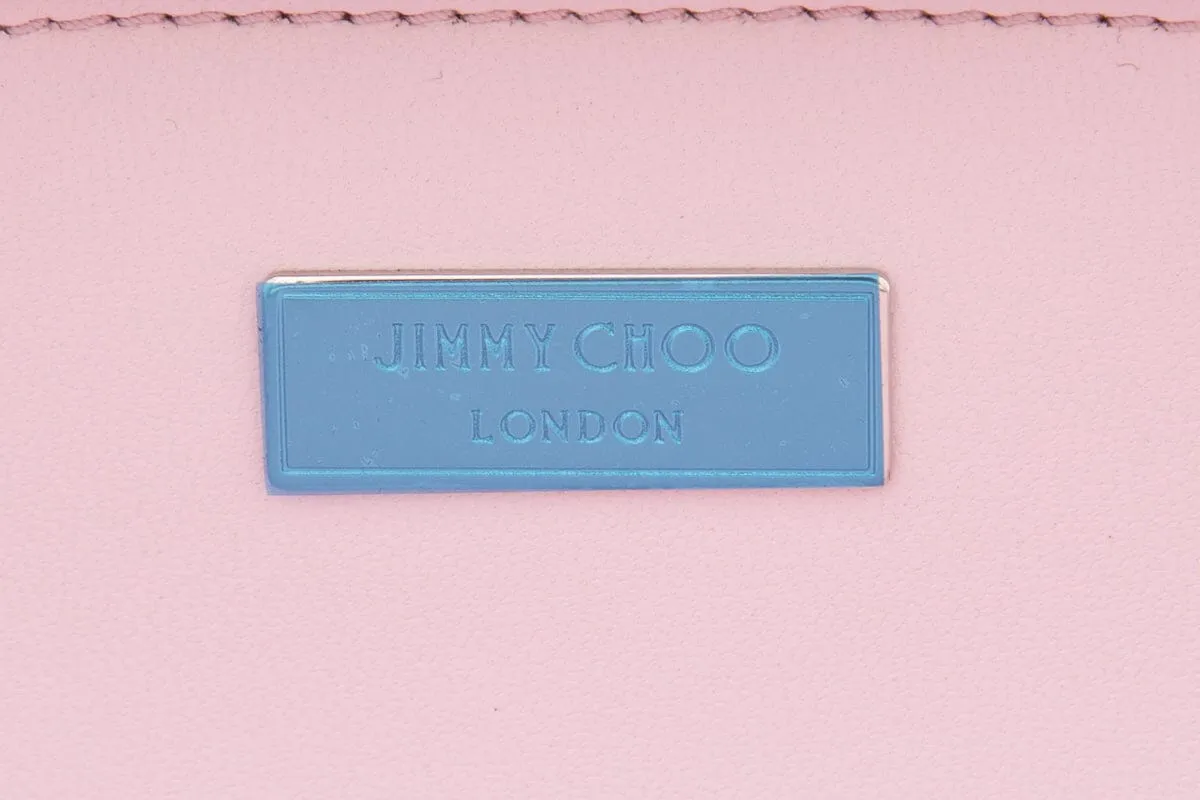 Jimmy Choo Pink Metallic Glitter Clutch