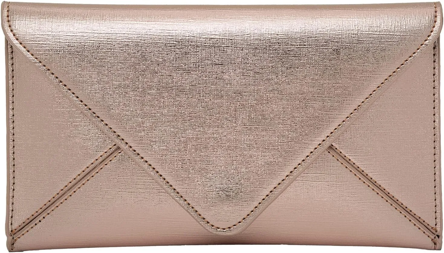JNB Women's Metallic Material Clutch Purse