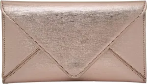JNB Women's Metallic Material Clutch Purse