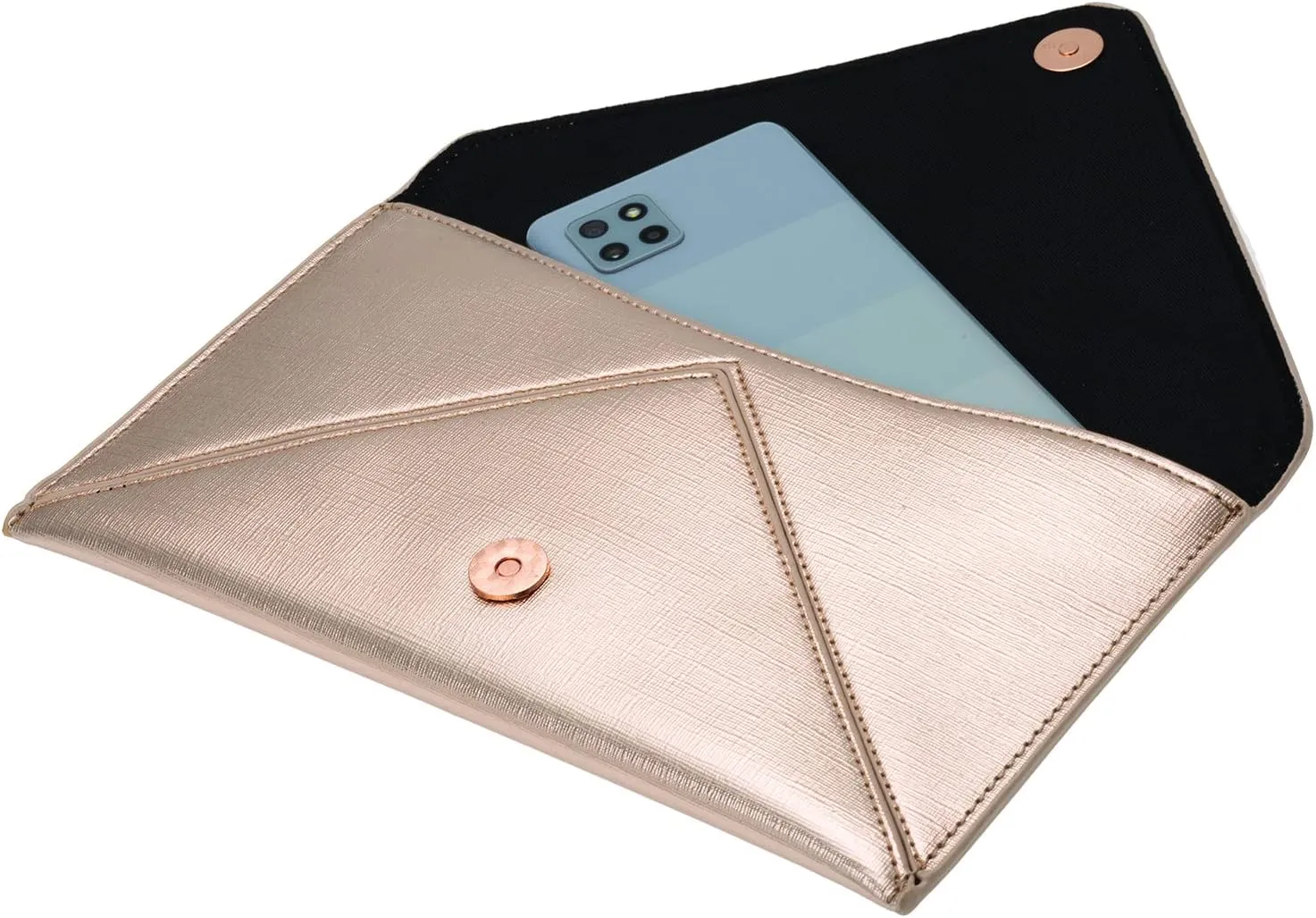 JNB Women's Metallic Material Clutch Purse