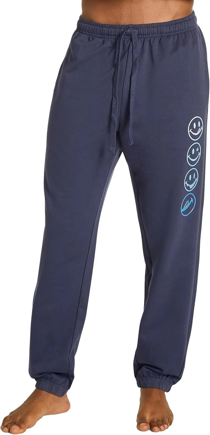 JOE BOXER Men's French Terry Pajama Pants – Soft & Cozy Lounge Sleepwear with Elastic Waist