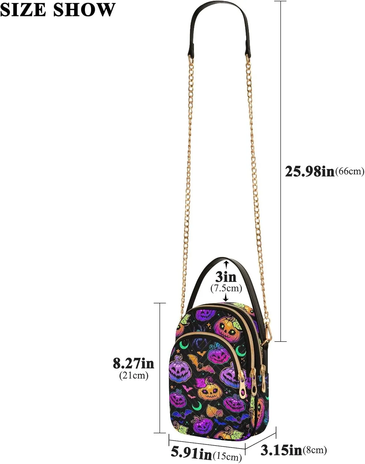 Joisal Colorful Wildflowers Crossover Bags for Women Trendy Small Shoulder Purse, Wallet Purse for Women