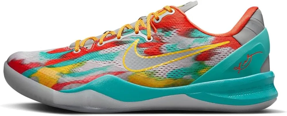 Jordan Men's Nike Kobe 8 Protro “Venice Beach” Size 9 Stadium Grey/Metallic Silver-Tour Yellow (FQ3548-001)