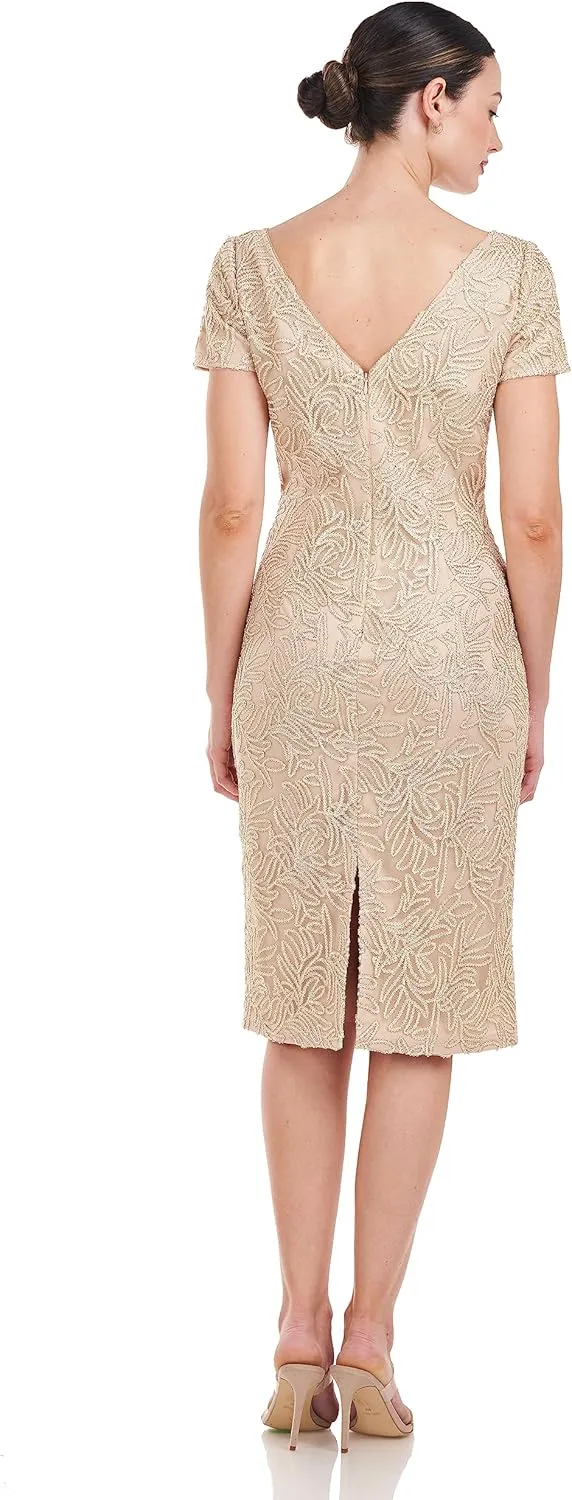 JS Collections Women's Scarlet Knee Length Dress