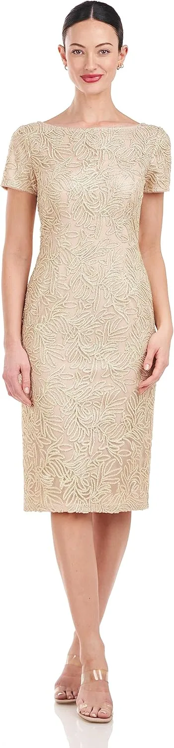 JS Collections Women's Scarlet Knee Length Dress