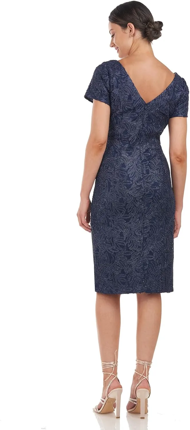 JS Collections Women's Scarlet Knee Length Dress
