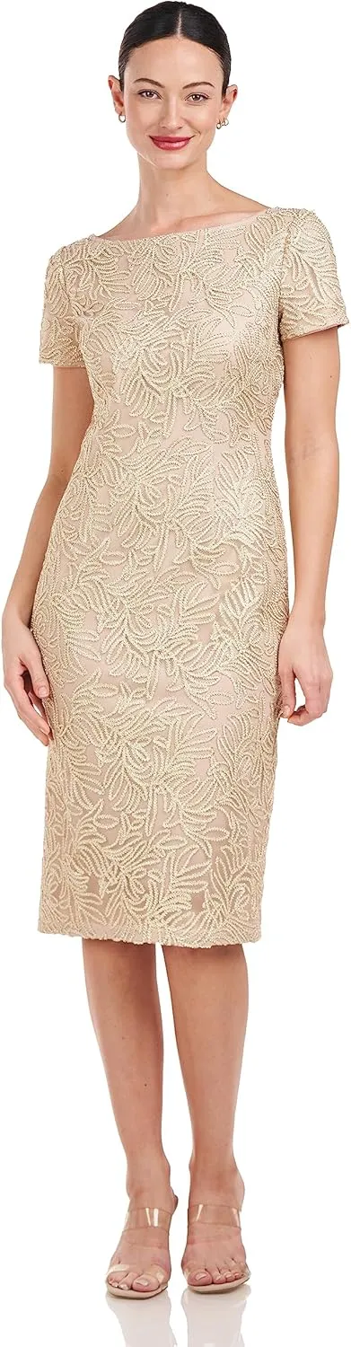 JS Collections Women's Scarlet Knee Length Dress
