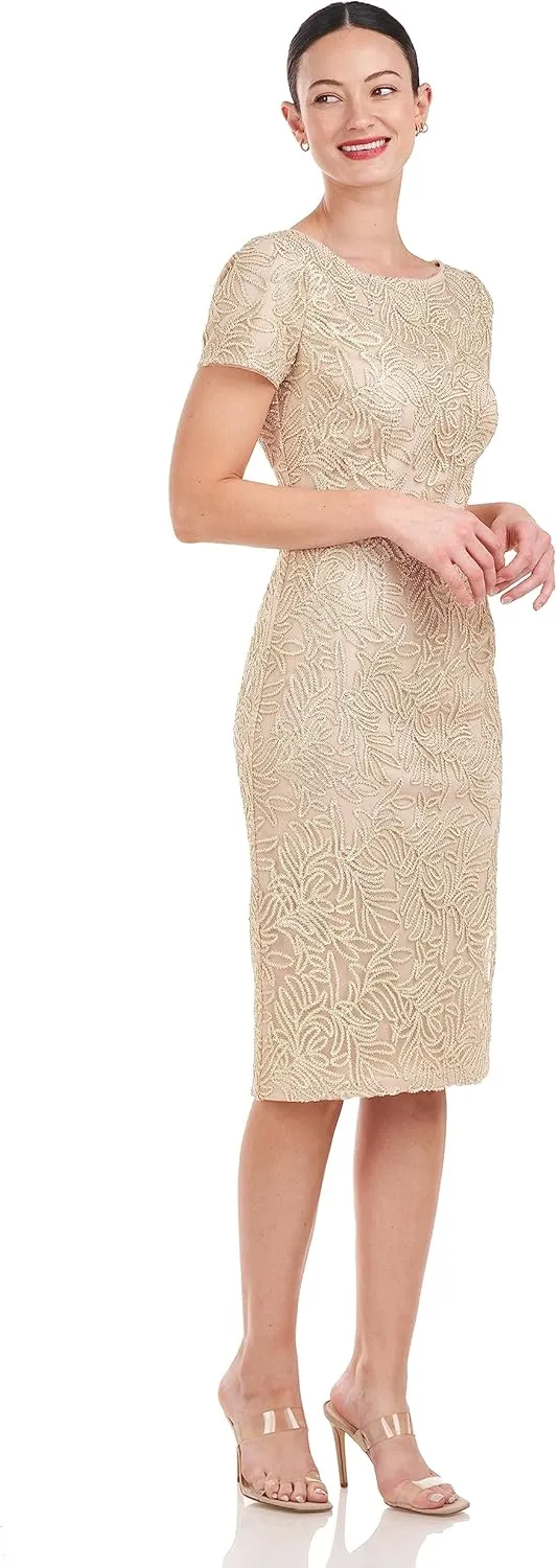 JS Collections Women's Scarlet Knee Length Dress