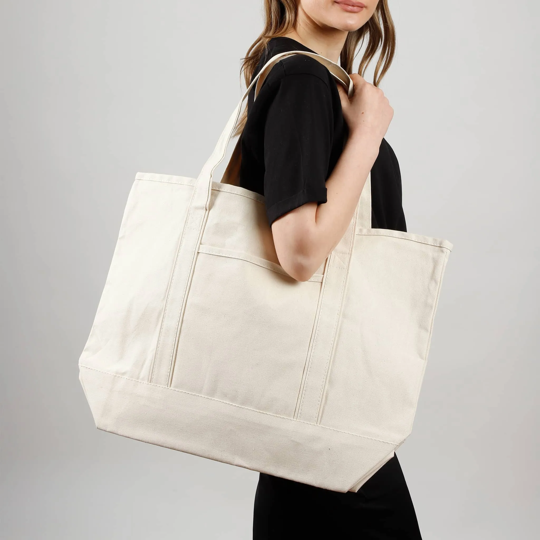 Jumbo Size - Deluxe Heavyweight Canvas Tote Bags