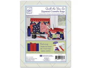 June Tailor Quilt As You Go Cosmetic Bags Red