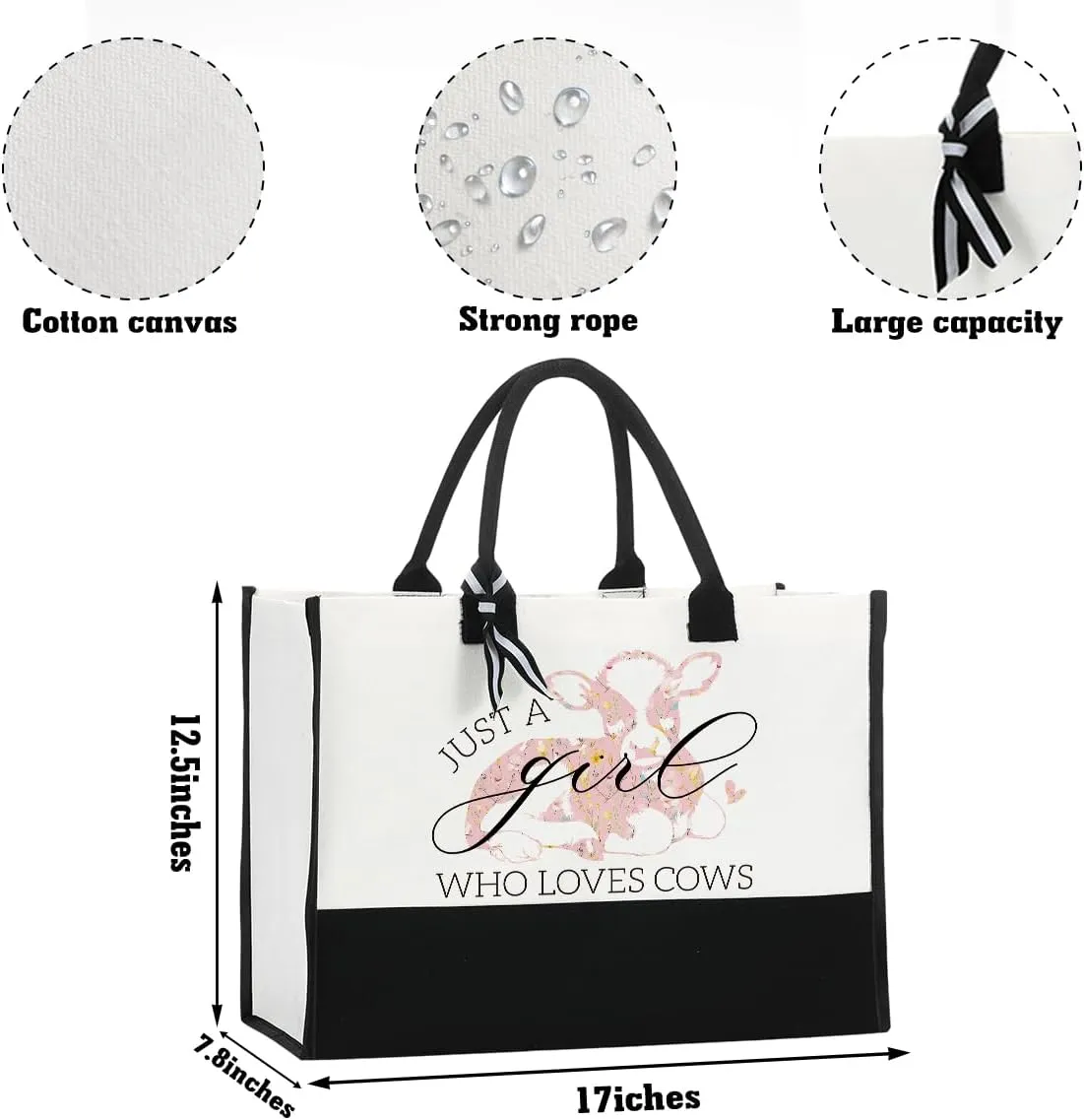 Just A Girl Who Loves Tote Bag Animal Lover Birthday Gift for Women