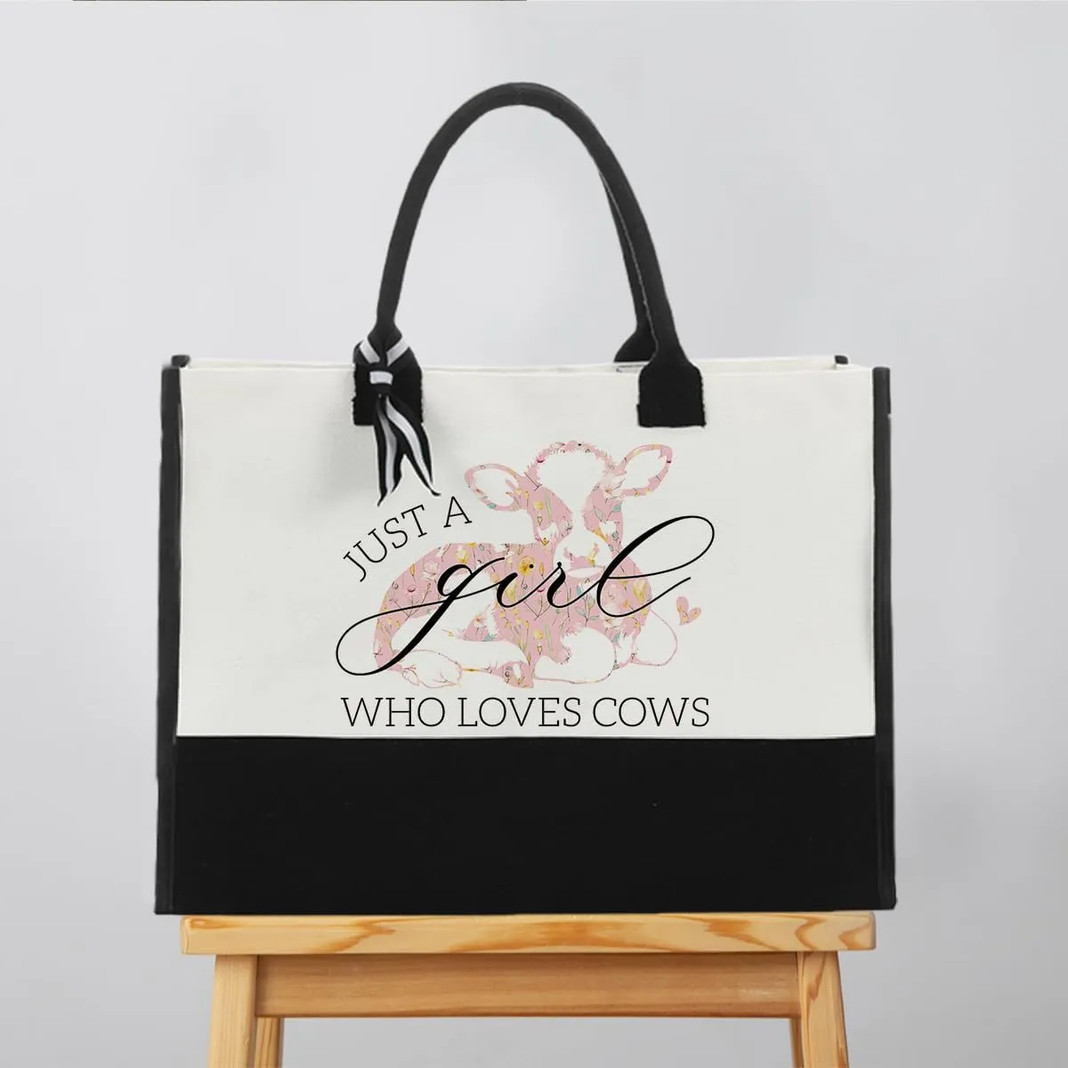 Just A Girl Who Loves Tote Bag Animal Lover Birthday Gift for Women