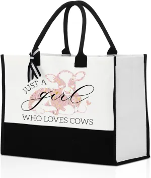 Just A Girl Who Loves Tote Bag Animal Lover Birthday Gift for Women