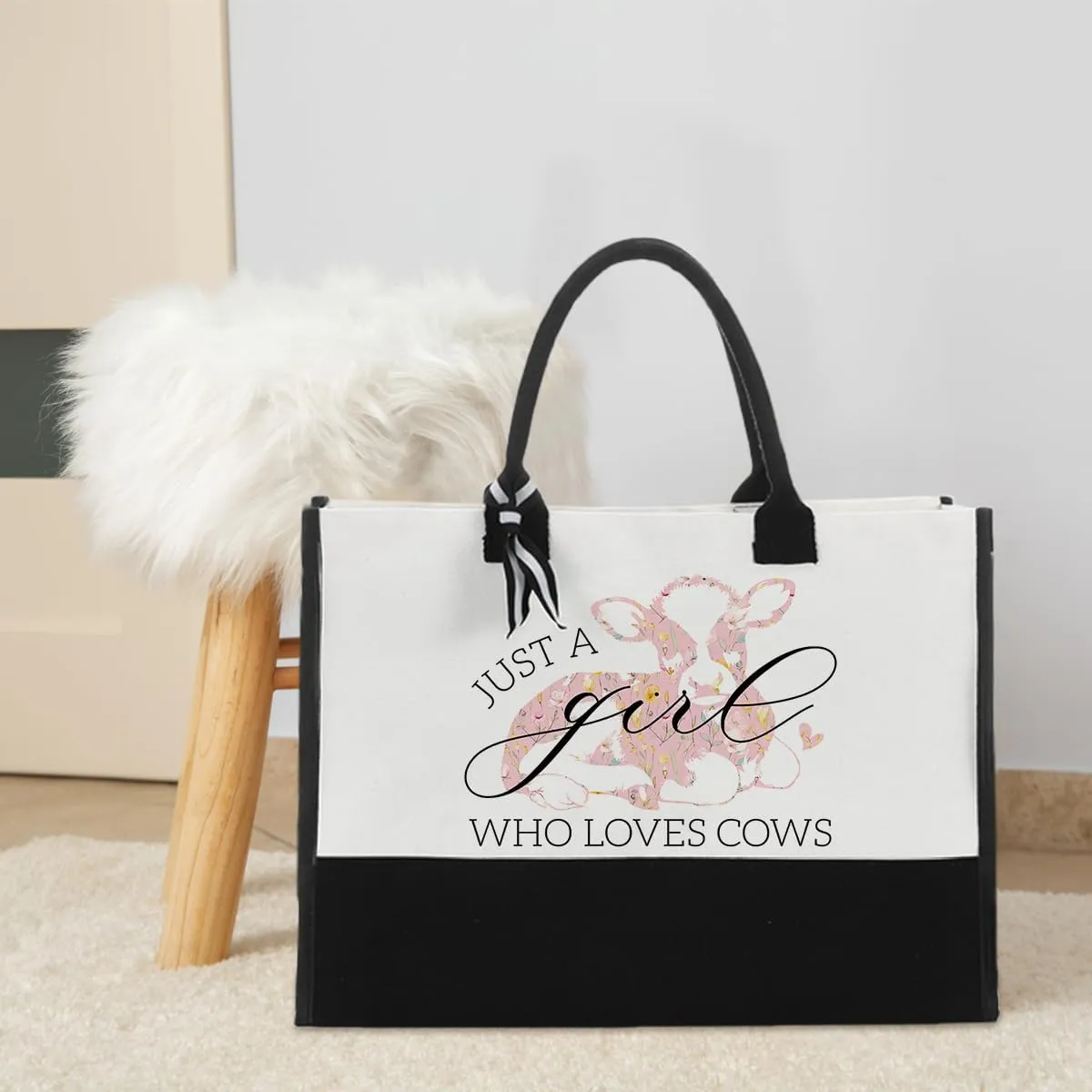 Just A Girl Who Loves Tote Bag Animal Lover Birthday Gift for Women