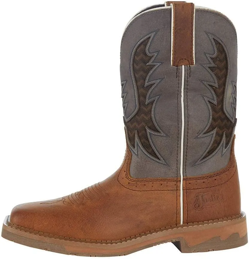 Justin Men's Bolt 11" Stampede Soft Toe Work Boot