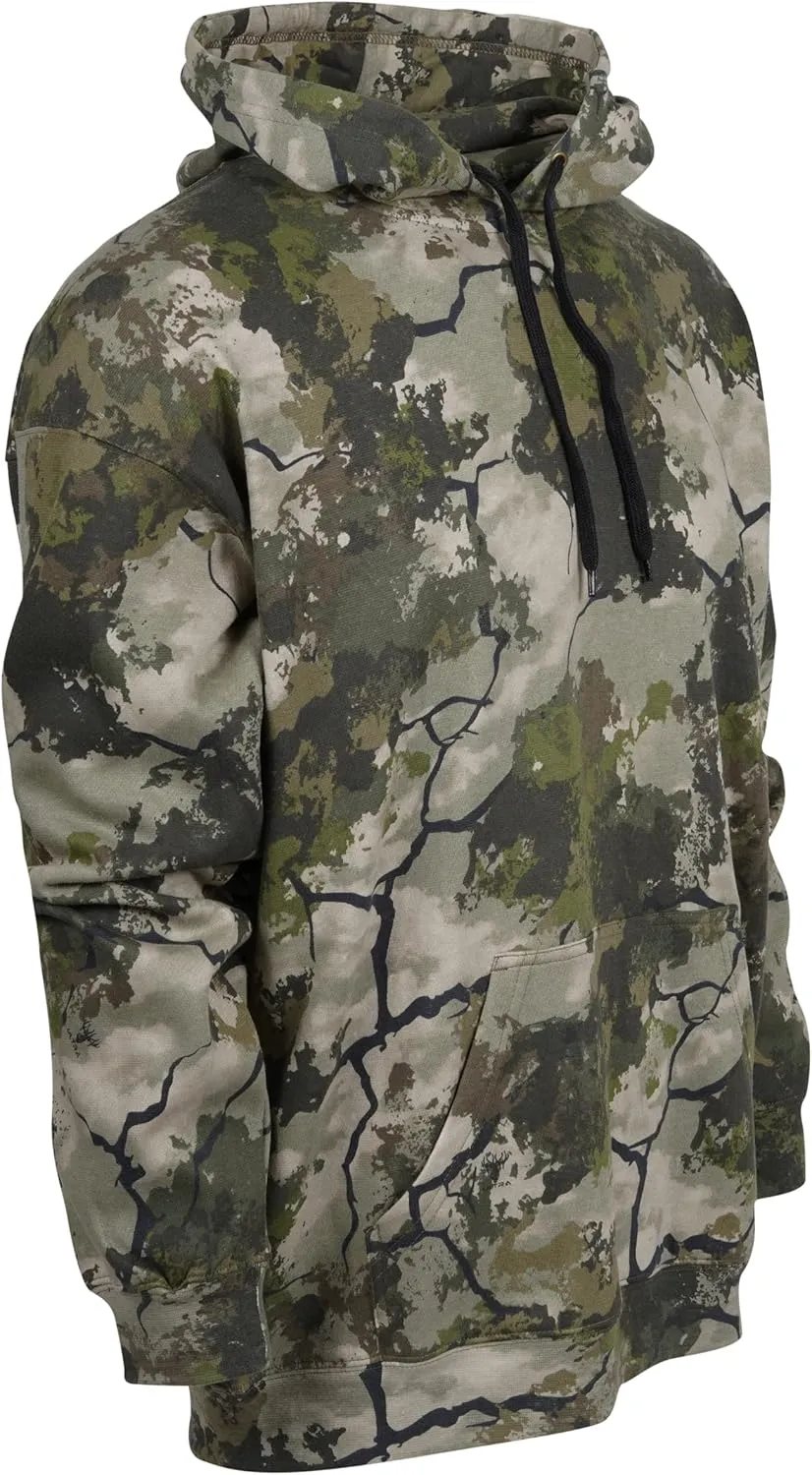 King's Camo KCB115 Men's Classic Hunting Cotton/Poly Blend Camo Pullover Hoodie