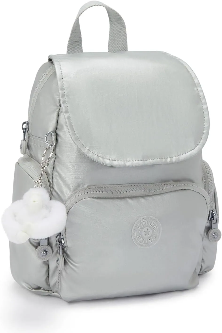 Kipling City Zip Mini Metallic Backpack