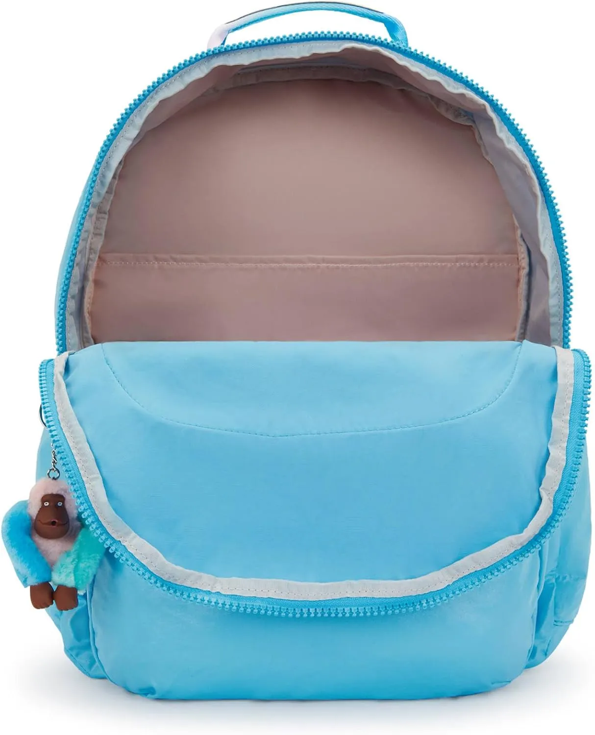 Kipling Seoul Extra Large Metallic 17" Laptop Backpack Sea Blue Met
