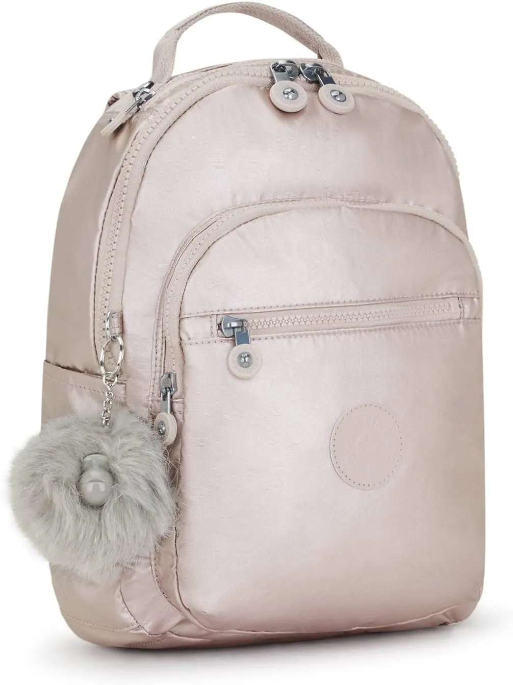 Kipling Seoul Small Metallic Tablet Backpack Metallic Rose