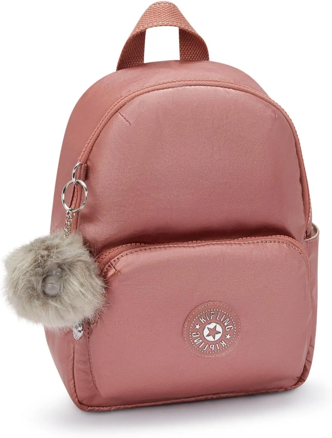 Kipling Zinna Metallic Backpack Metallic Maple