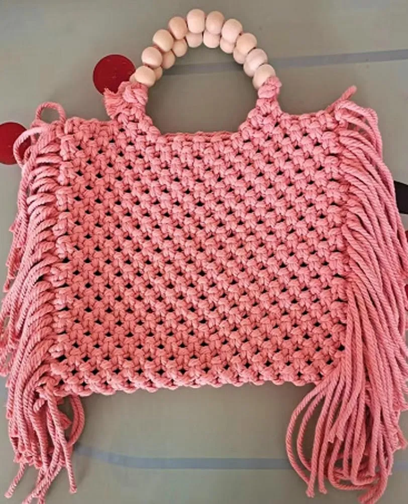 Knit Bag for Women Hollow Out Tote Bags Satchel Trendy Purses Summer Beach Bag 2024