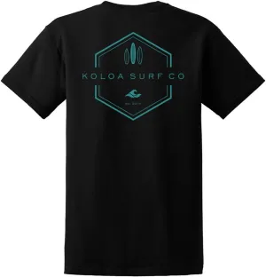 Koloa Surf Mens ol' Koloa Logo Heavyweight Cotton T-Shirt in Reg Big and Tall