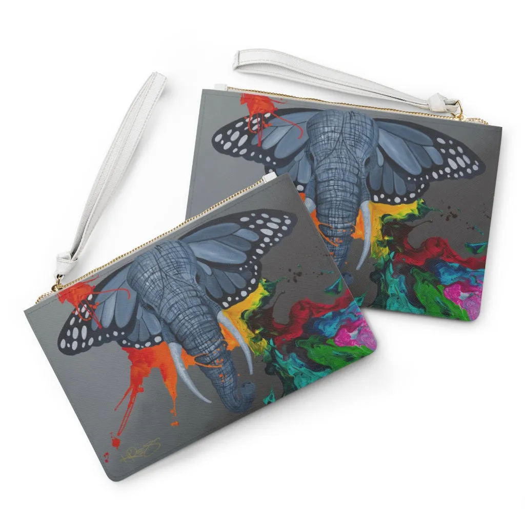 Kre8ed By Power Kre8 Saffiano Clutch Bag