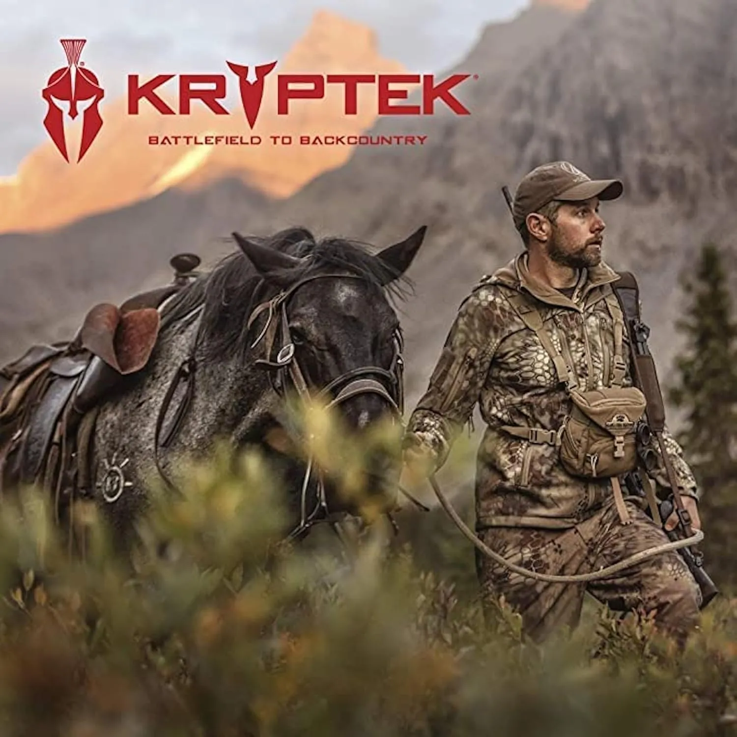 Kryptek Men's Stalker Camo Hoodie, Hooded Sweatshirt