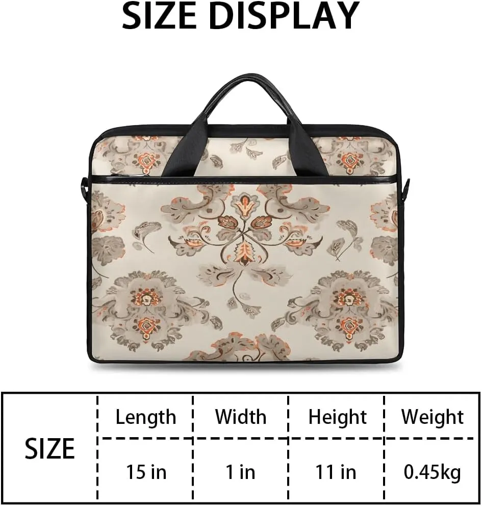 Laptop Shoulder Bag Computer Bag 13-15 Inches Laptop Carrying Case with Shoulder Strap for Women Men