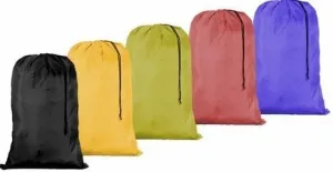Large 30 X 40 Laundry Bag with Cord Assorted Colors and Patterns (3)
