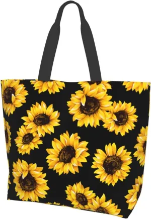 Large Tote Bag for Women Portable Beach Bag Reusable Grocery Bags Funny Gift Bag for Shopping Gym Travel