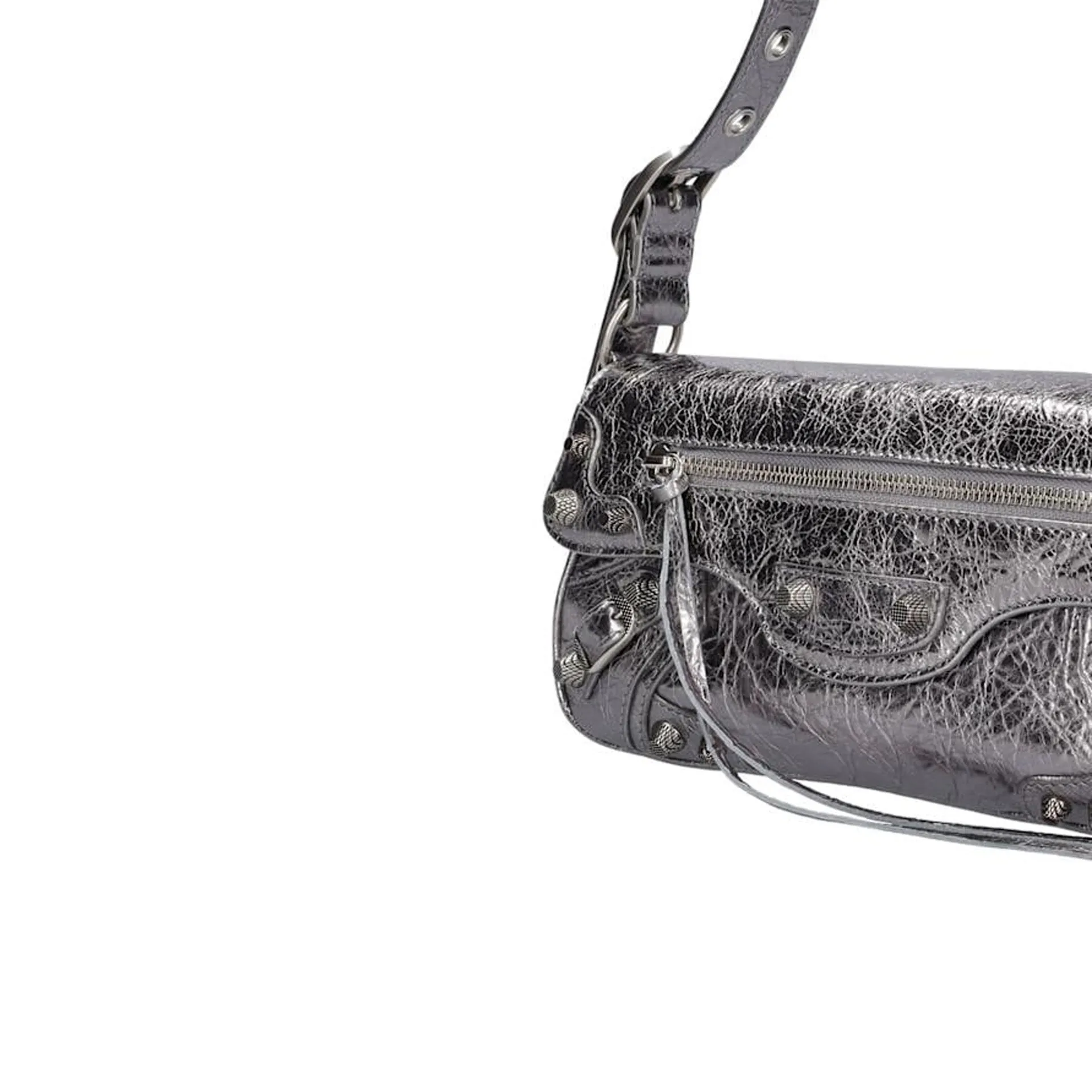 Le Cagole Metallic Shoulder Bag
