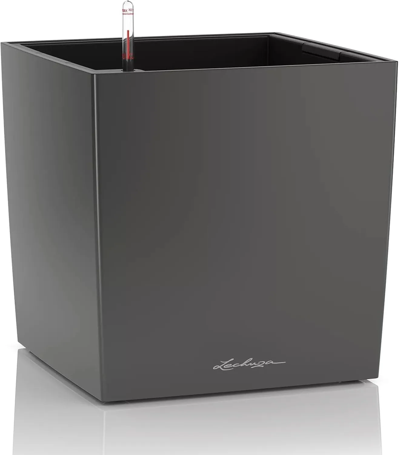 Lechuza 16463 Cube Premium 30 - Charcoal Metallic