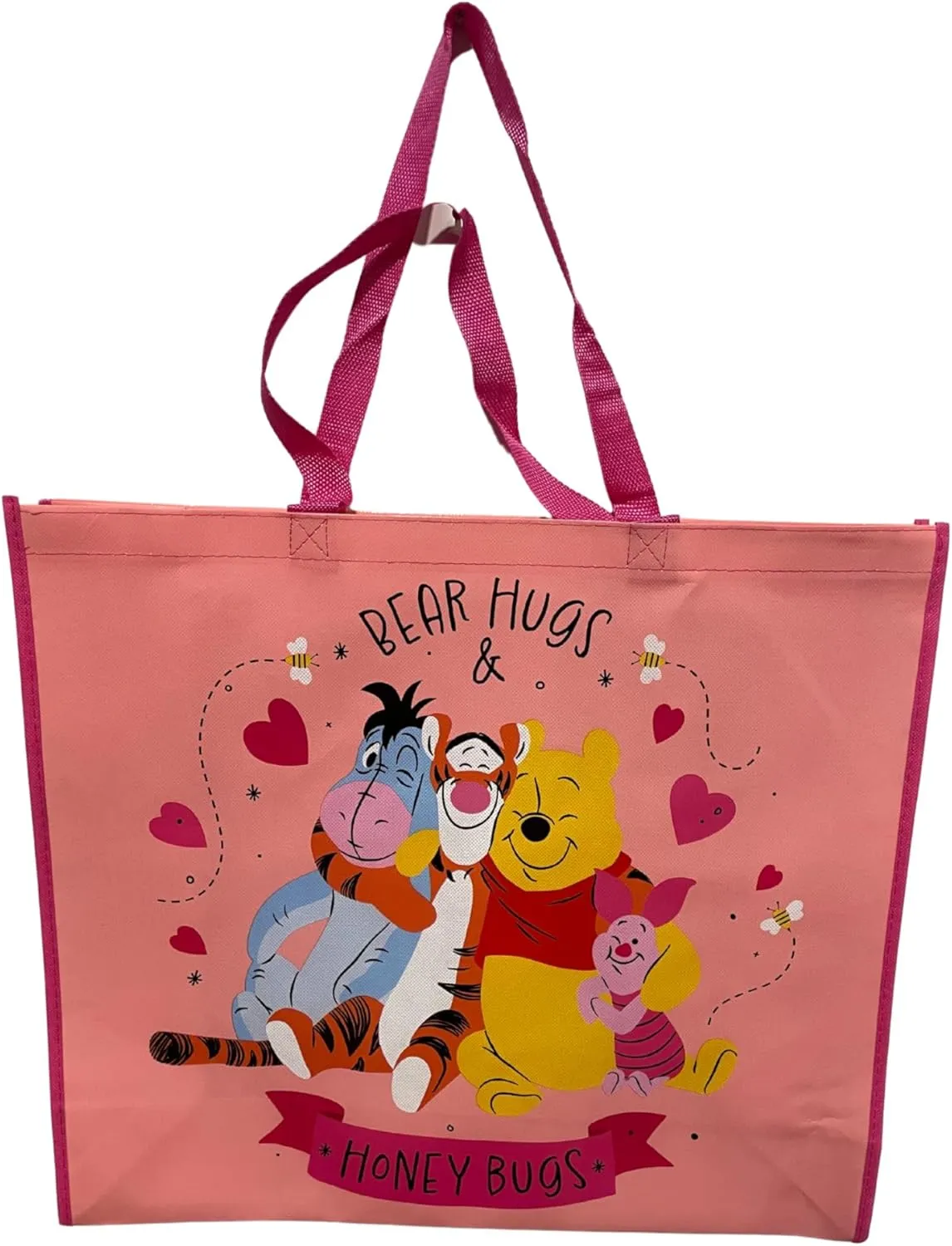 Legacy Licensing Partners Disney's Winnie The Pooh, Eeyore, Tigger and Piglet Collectable Giant Extra Large 26" inch Reusable Tote Bag